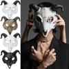 PU Goat Skull Masks Animal Shaped Halloween Horror Mask Halloween Party Decor  Rave Stage Show