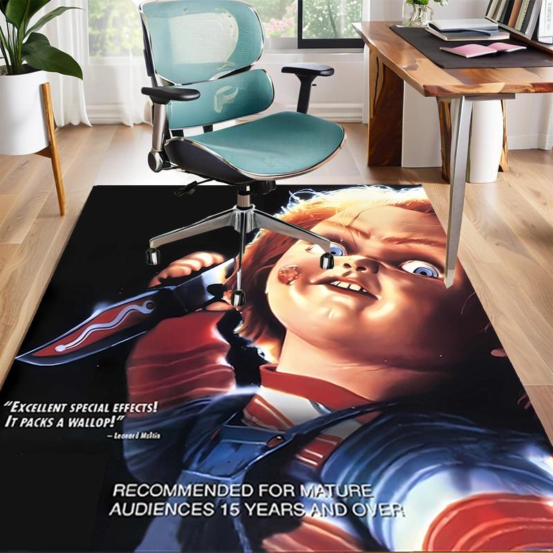 1pc Chucky3 Design Area Rug - Non-Slip, Soft & Cozy Floor Mat for Living Room, Bedroom, Office - Indoor/Outdoor Decorative Carpet