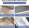 Extra Large Stainless Steel Cat Litter Box High Side Anti-Leak Litter Tray With Secure Lid And Litter Scoop