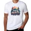 Adventure Awaits 4 Camp Lover Travel Lover Camp Gift Camp Tshirt Summer Holiday Casual Tee