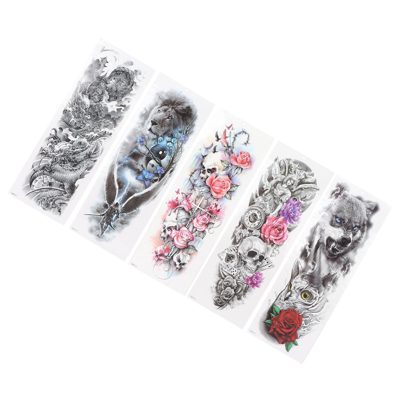 

Personalized Tattoo Stickers Full Sleeve Tiger Tattoo Stickers Temporary Fake Tattoo Sticker