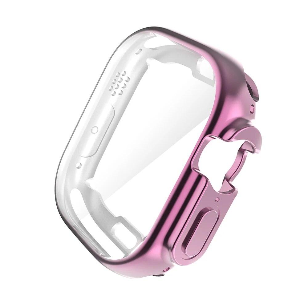360 Full Soft Protective Case for Apple Watch Ultra 2 49mm Case TPU Screen Protector Bumper for iWatch Series 9/7/8 41mm 45mm Cover