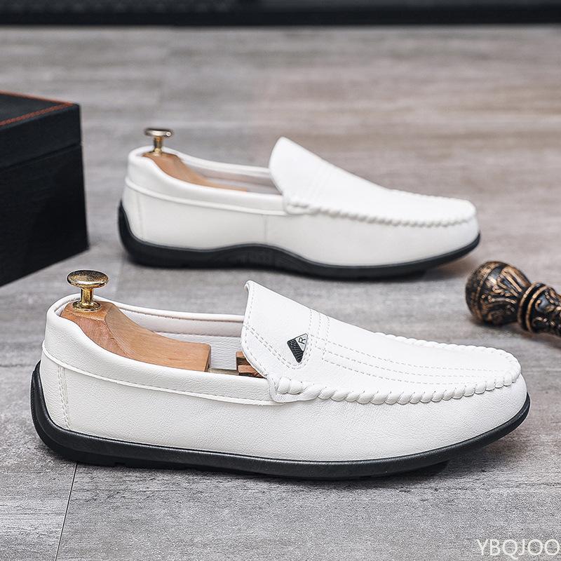 Men's Flat Bottomed New Casual Single Shoe Cover with Soft Sole for Lazy People To Step On Bean Shoes Loafers Zapatos De Hombre