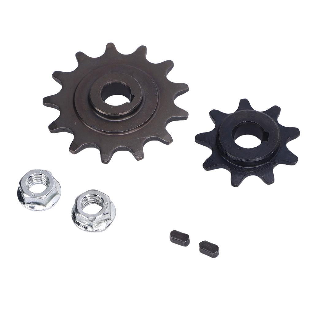 420 Chain Sprocket Set 9 and 13 Tooth Sprockets Nuts Short Keys for MY1016Z MY1018 Brushed Gear Motor