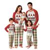Set Pigiama di Natale Coordinato per Tutta la Famiglia con Top a Manica Lunga e Pantaloni per Genitori e Bambini