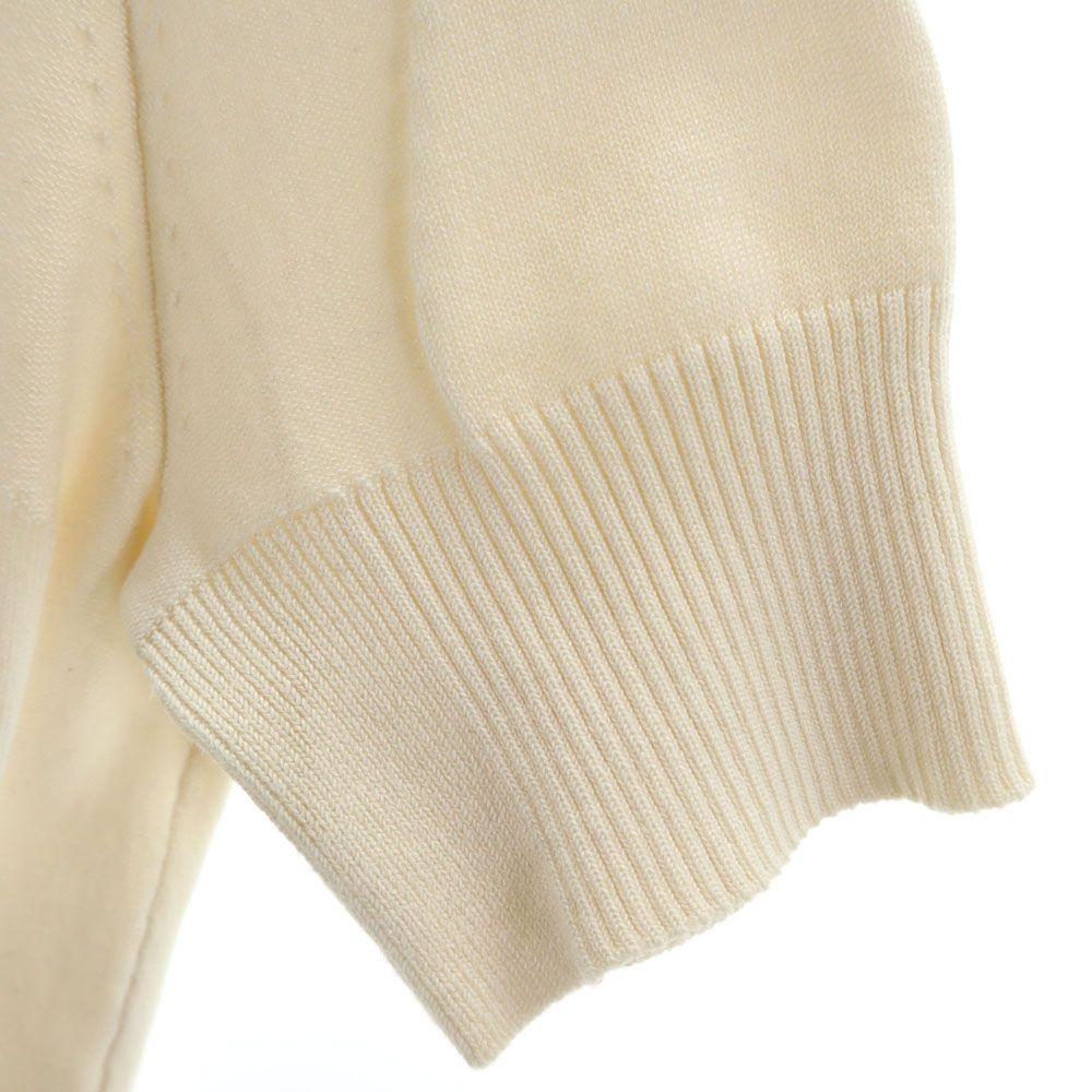 ETRO Silk Blend Short sleeve sweater 42 Ivoryx pink Milano knitwear Women Used