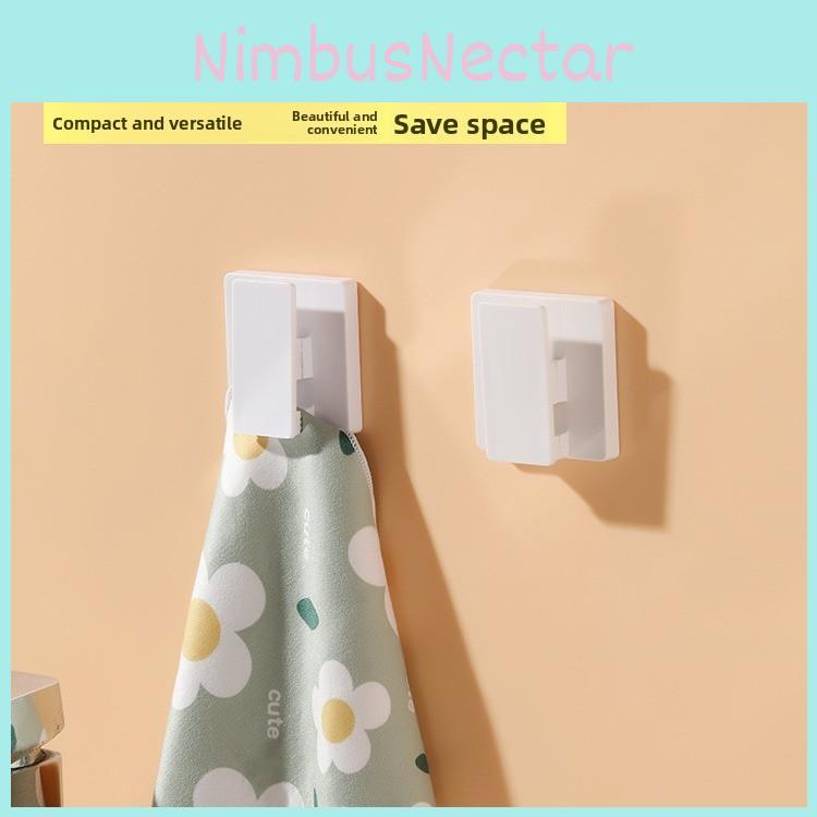 Wall Mount Abs Bathroom Organizer Clip For Toothpaste And Towels Storage