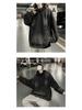 Men's Retro Denim Hooded Sweatshirt Jacket – Washed Distressed Look for Autumn/Winter