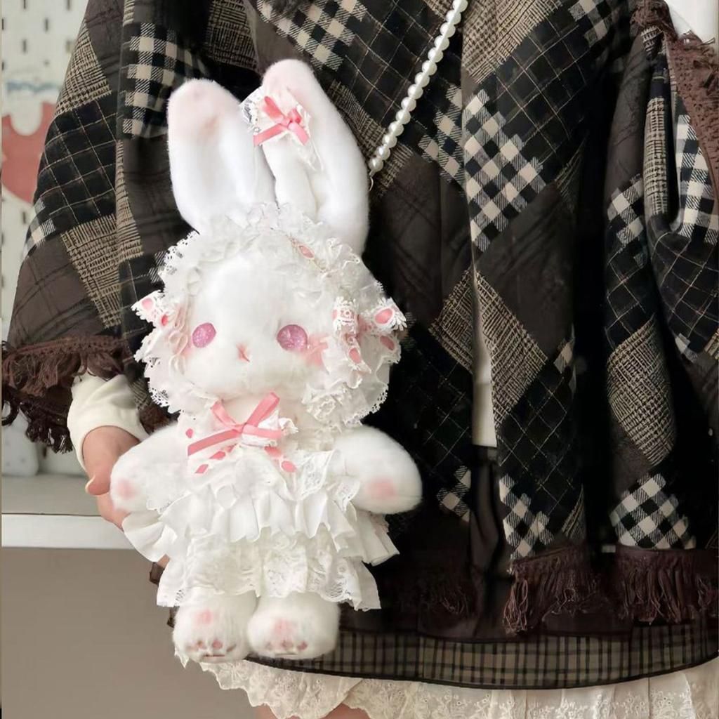 Cute Rabbit Plush Crossbody Bag Lolita Style Girls Kids Daily Shoulder Backpack