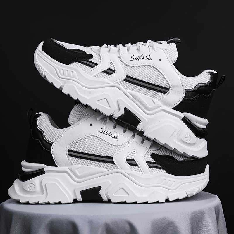 Fashion Height Increasing Round Foot Basketball Shoes High Quality Mules Women's White Tenes Women Sneakers Original Sport 2025g