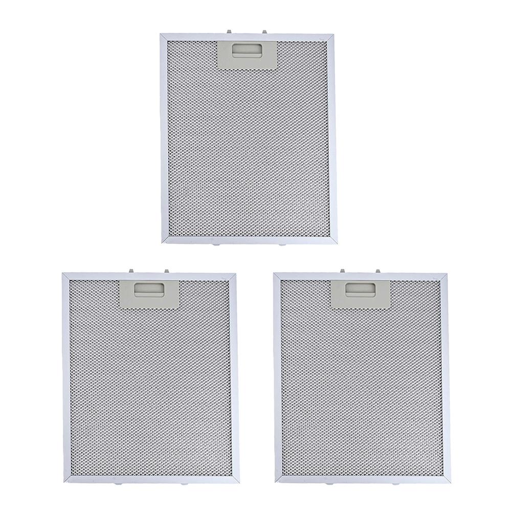 3 STuks Aluminium Vetfilters voor RANGEMASTER Afzuigkap Ontworpen om de Efficiëntie van de Afzuigkap te Behouden en Koken te Verminderen