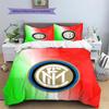 Set Copripiumino Trapuntato con Fantasia FC Internazionale Milano Decorazione per la Casa Regalo (1 * copripiumino + 2 * federe senza imbottitura)