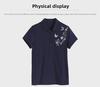 2023 Women's Summer Loose Cotton Lapel T-Shirt with Short Sleeves for Middle-Aged Women