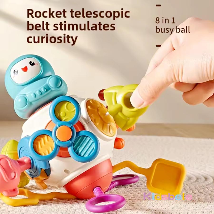 Montessori Sensory Toy Baby Grip Ball For Boy Girl Toddler Gift 6 9 10 12 Month 8 in 1 Busy Cube Educational Learning Fidget Toy