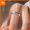 925 Sterling Silver Ring For Women Fine Jewelry Finger Adjustable Open Vintage Trendy Narrow Ring For Party Birthday Gift