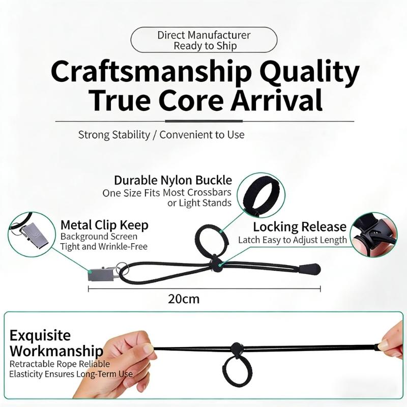 Photo Grip Quick Release Design and 360 Adjustable Angle for Easy Mounting Backdrops Reflectors Lights in Studio Setting
