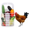 Foldable Chicken  Foraging  Basket  Vegetable Fruit  Hanging Toy for Feeding Training