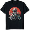 Camiseta de Pulpo para Hombre Pulpo Océano Cthulhu Camiseta Gráfica Regalos para Amante de la Música