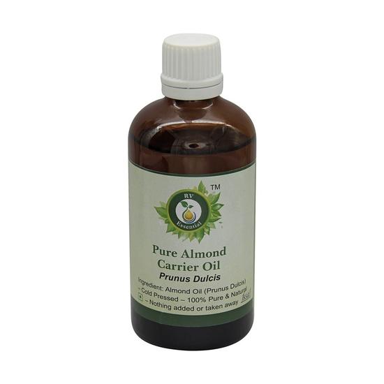 R V Essential Pure Almond Carrier Oil 100ml- Prunus Dulcis