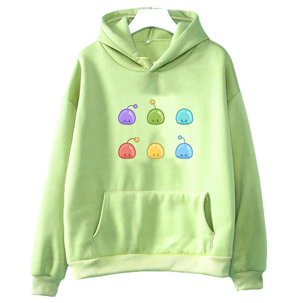 Stardew Valley Slime Print Clothing Cute/kawaii Graphic Hoodies FeUnisex/Unisex Autumn Long Sleeve Sweatshirts Soft Fleece Pullovers