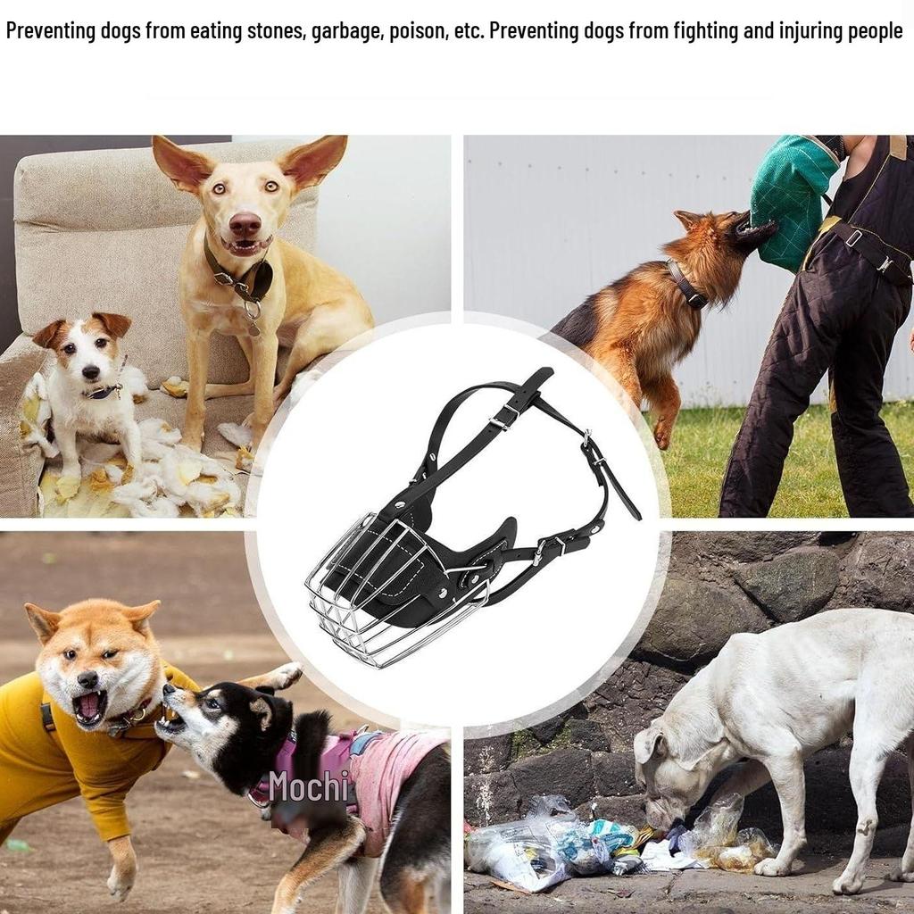 Universal Dog Muzzle for Malinois, Doberman, Golden Retriever, and German Shepherd - Anti-Bite, Anti-Bark, Anti-Ingestion Mouth Cover.