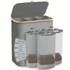 Bamboo Laundry Hamper: Large Capacity Basket with Waterproof Liner & Lid for Clothes Storage