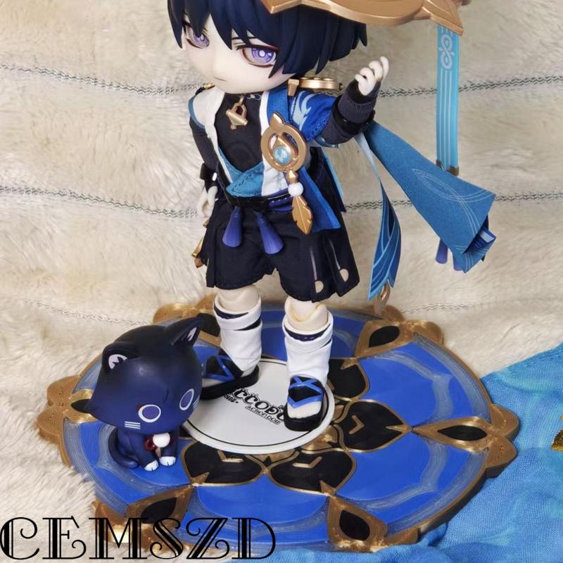 [Edición Limitada] Juego Genshin Impact Wanderer Cosplay Soporte de Exhibición de 120 mm Base de Personaje de Anime Accesorios de Dibujos Animados Atrezo Regalos