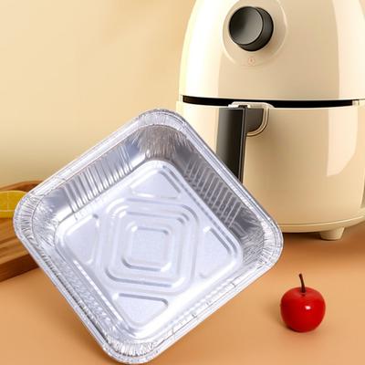 10/20/30pcs Disposable Air Fryer Aluminum Foil Tray Oil-proof Tin Foil Tray  For Baking Roasting