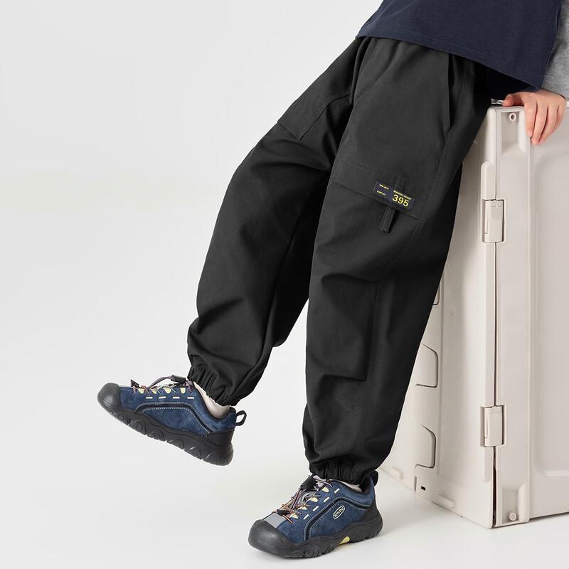 Boys  Workwear Casual Jogger Pants with Strap Detail 110