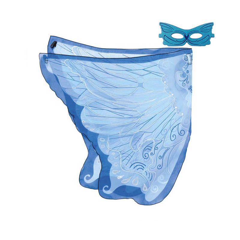 Halloween Childrens Butterfly Wings Cape Cloak With Mask Elf Dress Up Costume