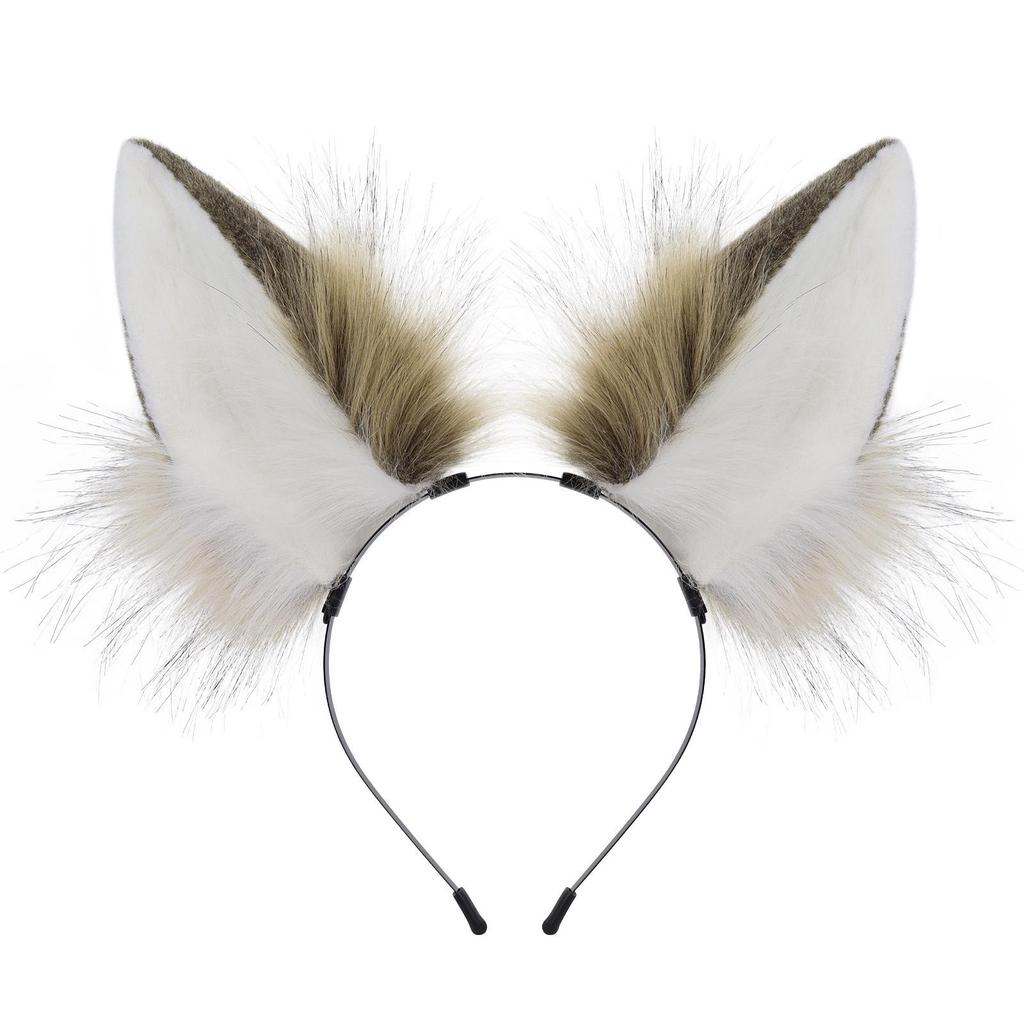 Handmade Plush Cat Ear Headband for Cosplay