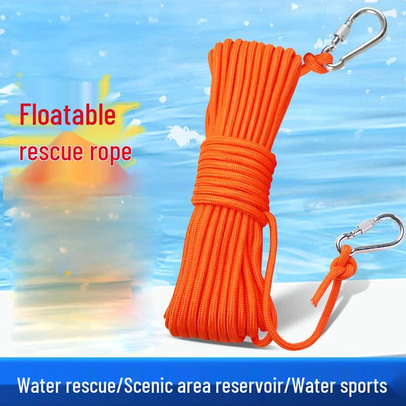 Emergency Floating Rescue Rope with Double Hooks