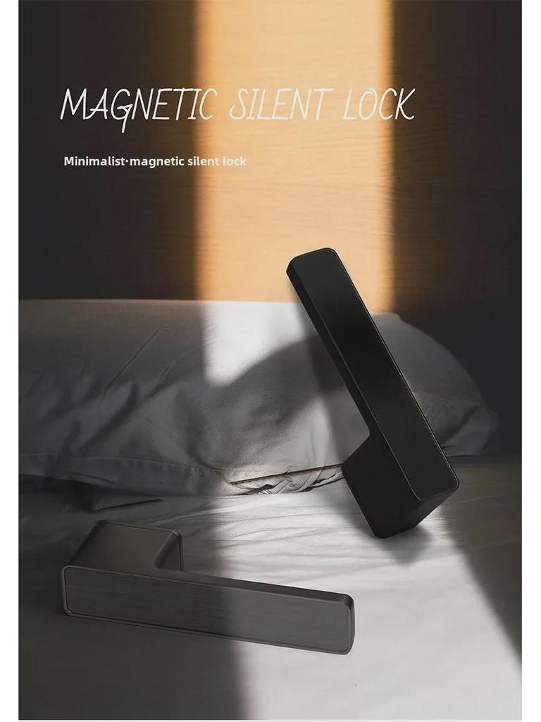 BAGB Italian Minimalist Silent Magnetic Door Lock for Indoor Bedrooms