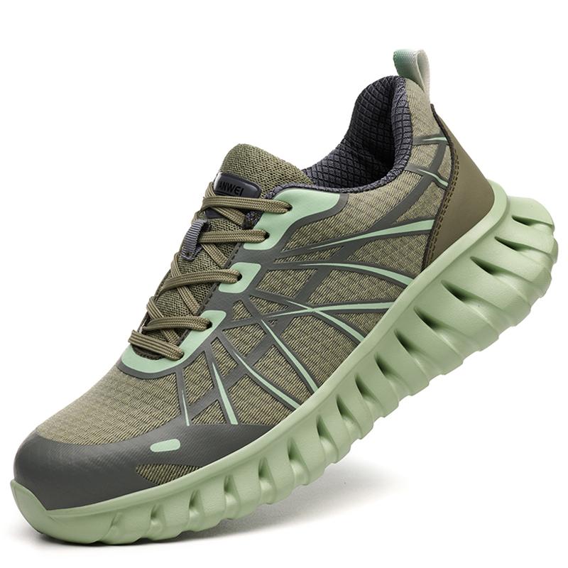 Pink Women'S Work Safety Shoes Anti-Smash Anti Puncture Work Sneakers Steel Toe Shoes Lightweight Comfort Protection Shoes New