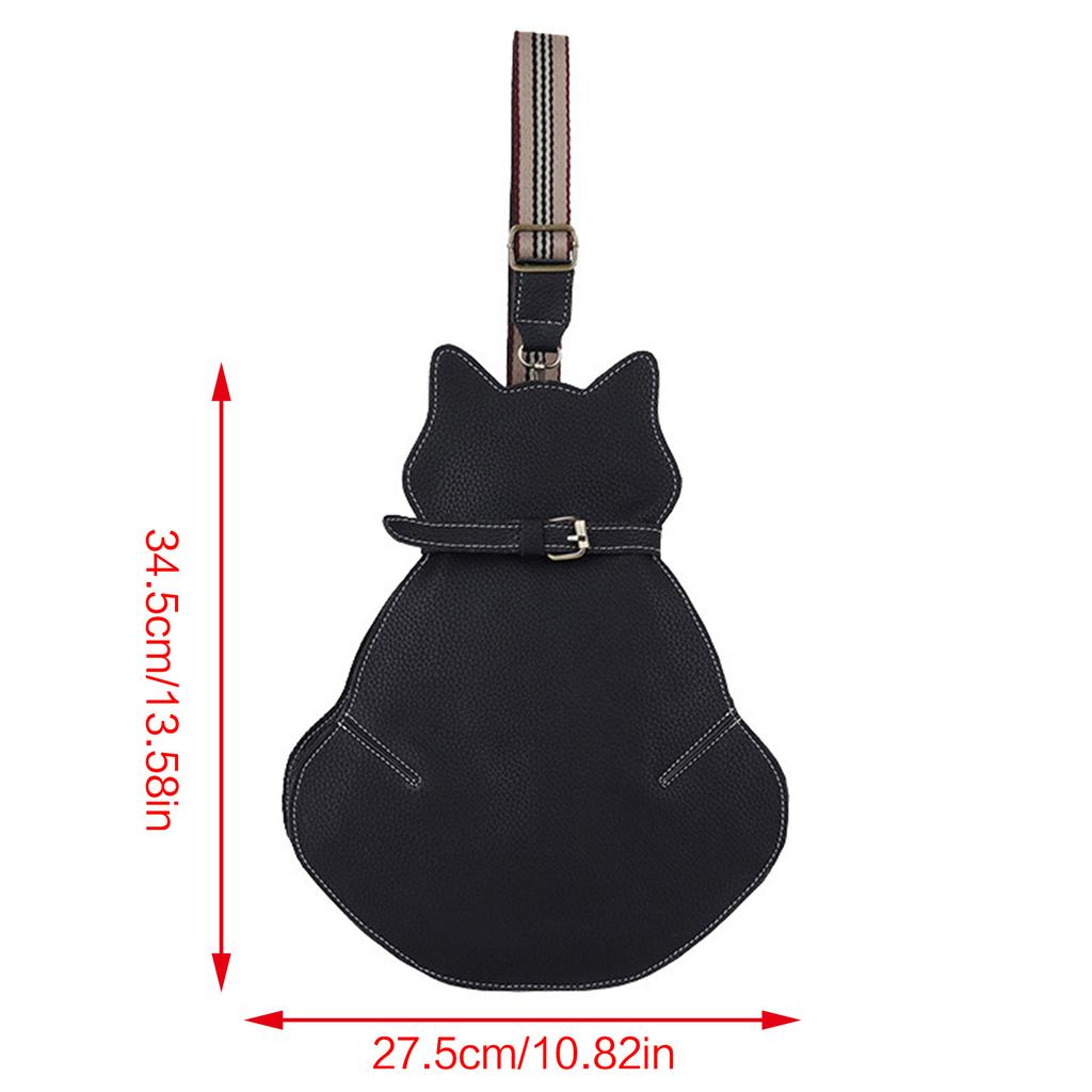 Schoudertas Grote Capaciteit Katvormige Crossbodytas Slingtas Borsttas Reisgordeltas Trendy Tas voor Vrouwen