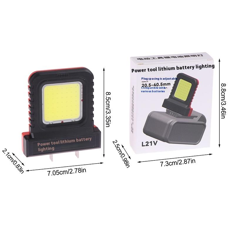 Lithium-Ion Battery Work Light Battery Lighting Led Work Lamp Portable Power Tool Lighting Accessories Long-Lasting Strong Light