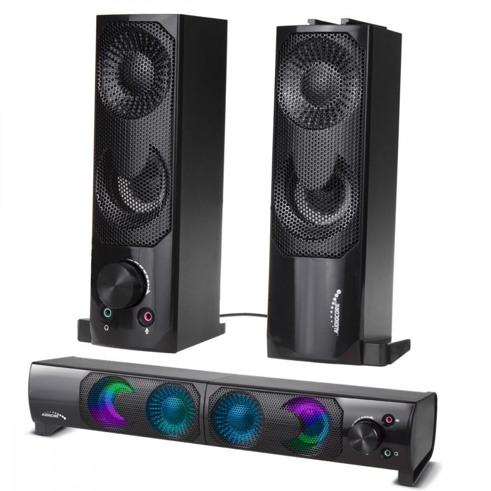 Audiocore Nero Soundbar (Canale 2.0), Soundbar, - Immagine 2