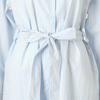 Venus Blue Stripe Dress Cotton Linen Lgna211