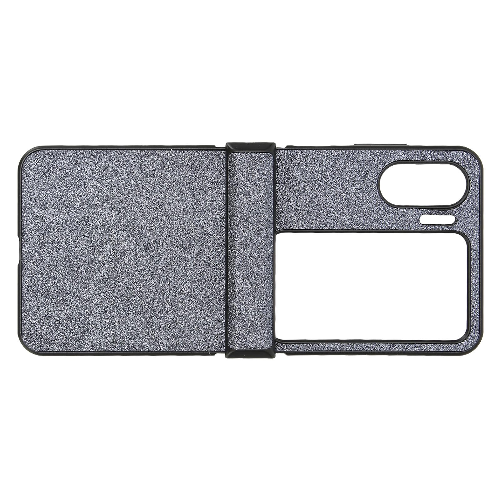 

Чехол для телефона с откидным экраном, износостойкий, идеально подходит, блестящий дизайн, легко моется, чехол для Oppo Find N2 чёрный