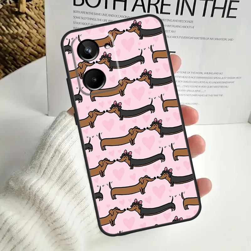 Dogs Dachshund Cute For Realme 15 Pro 10 11 12 13 14 Pro Plus C67 C65 C63 C61 C55 C53 C51 C35 C71 C75 GT7 Case