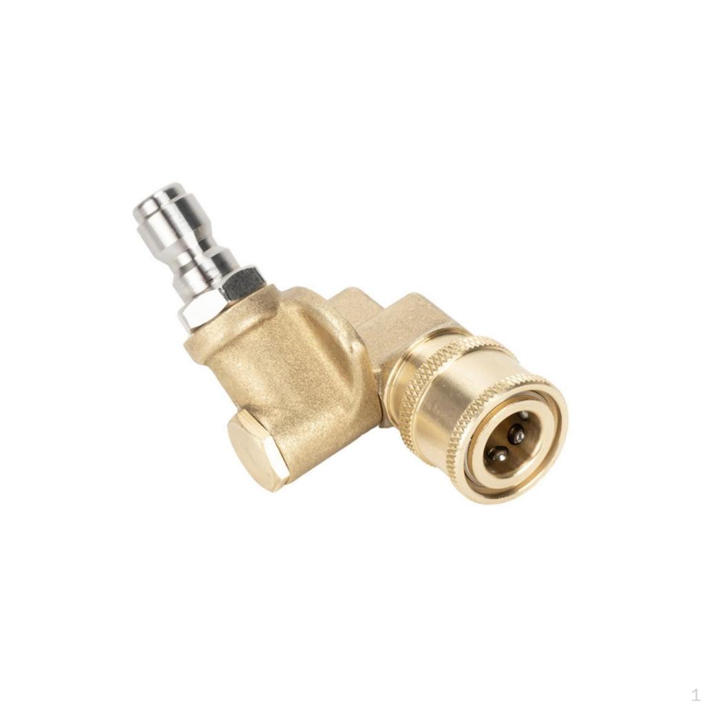 Rotary Adapter with PushtoConnect Brass 180Degree Angled Hose Connector for
