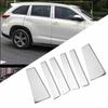 Car Door Window Column Pillar Post Cover Trim Chrome Plated Styling for Toyota Highlander Kluger 2014 2015 2016 2017 2018 2019