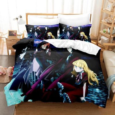 Bungou Stray Dogs S4 Bettwäsche-Set Einzelbett Twin Bett Vollgröße Queen Size King Size Bettwäsche-Set für Erwachsene Kinder Schlafzimmer Bettbezug-Sets Anime Bettwäsche-Set