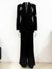 High Street Fashion 2026 Butterfly Bead Rhinestone Suit: Heavy Duty, Three-Dimensional Two-Piece Set with Long Pants.