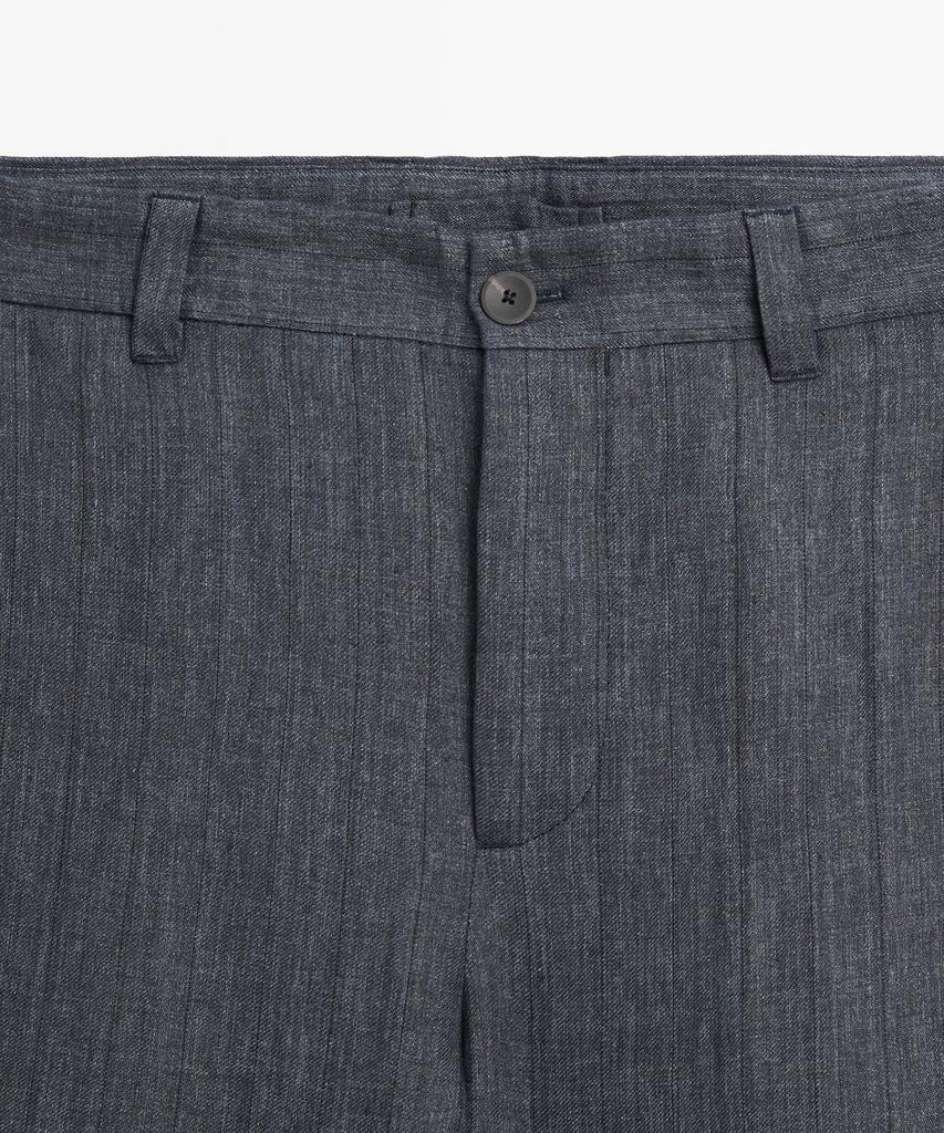 Masimodutti 100% Linen Striped Pants