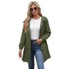 Autumn and Winter New Anti-splashing Hooded Trench Coat Women's Casual Long Coat Women's Loose Large Size Outdoor Trench Coat