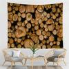 Geometric Wood Pattern Tapestry Northern Europe Style Tapestry Hippie Home Living Room Bedroom Decoration Psychedelic Tapestries