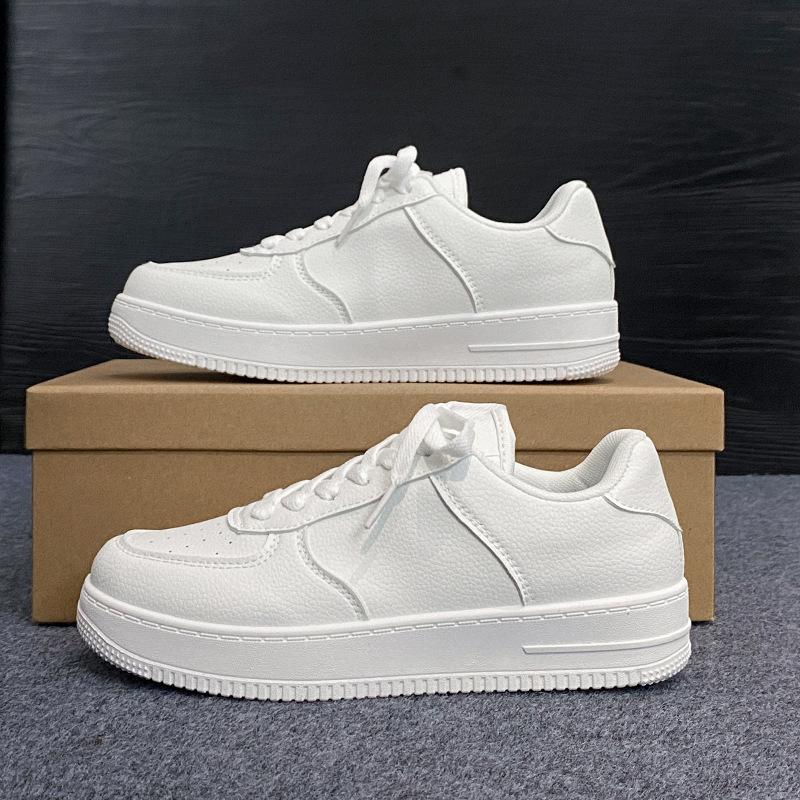 Populární malé bílé boty dámské nové jarní a podzimní všestranné sportovní a volnočasové boty dámské letní silná podrážka zvyšující výšku plátěné boty