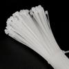HASTYK White Nylon Self-Locking Cable Ties