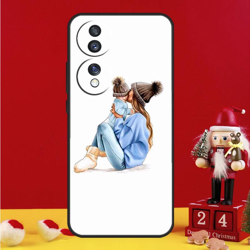 Baby Mama Tochter Mädchen Sohn Papa Hülle für Honor Magic 5 6 7 8 Pro Honor 200 400 50 70 90 Lite X8b X8c X9a X9b X9c Win RT Cover